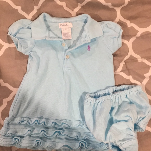 Ralph Lauren Other - Ralph Lauren blue dress and diaper cover